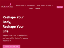 Tablet Screenshot of absonfitness.com.au